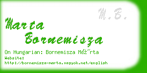 marta bornemisza business card